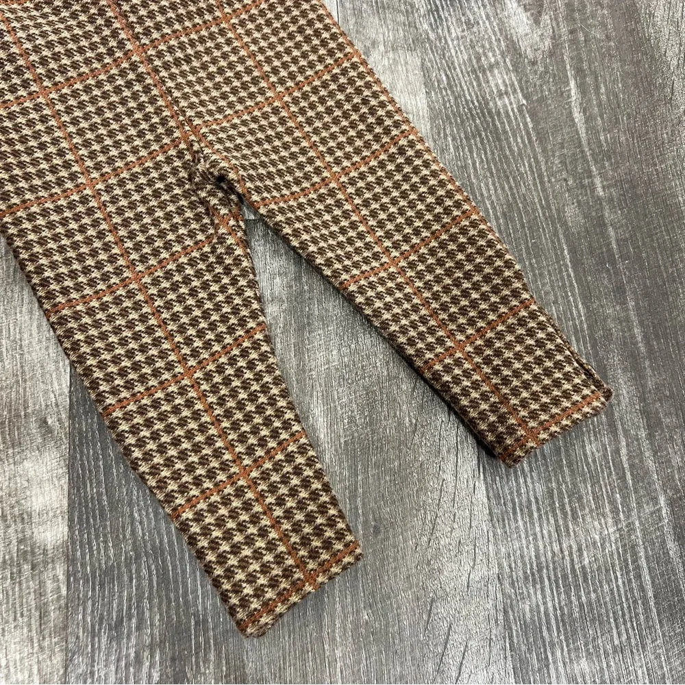 Ralph Lauren Orange Plaid Dress & Leggings Set